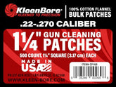 KleenBore patches for .22-.270 cal